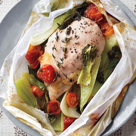 Chicken and Vegetables in Parchment