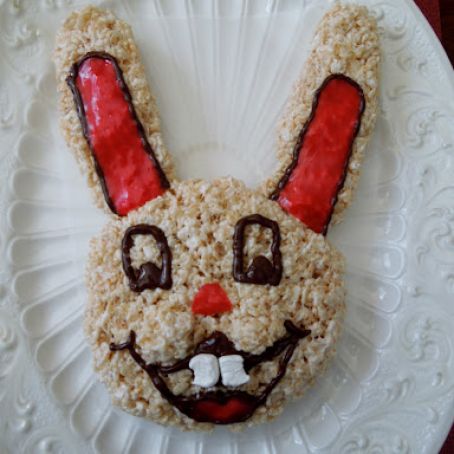 Rice Krispie Easter Bunny Cake - Allergy Free