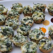 Mini Muffin Spinach and Artichoke Bites