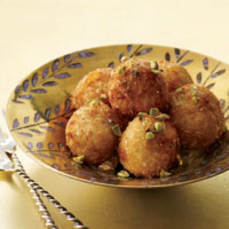 Fried Goat Cheese Balls with Honey