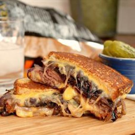 Grilled Cheese & Roast Beef Sandwiches