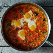 Shakshuka with Grains and Feta