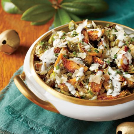 Brussels Sprouts with Parmesan Cream