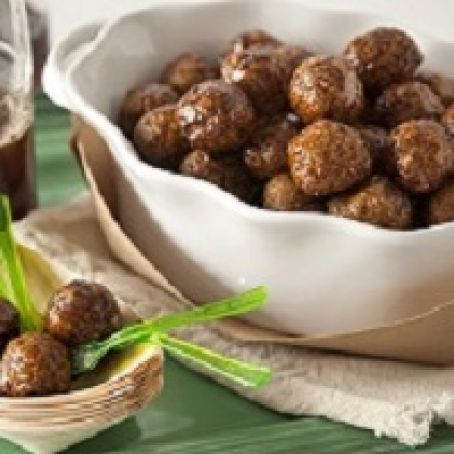 Smokey Cola Glazed Meatballs