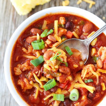 Slow Cooker Turkey Chili