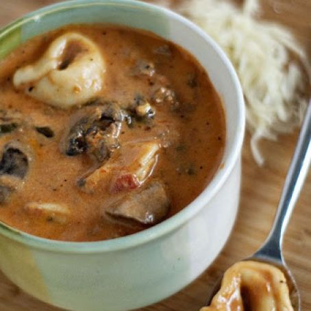 Creamy Slow-Cooker Tortellini Soup