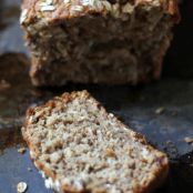 Whole Wheat Oatmeal Applesauce Banana Bread {healthy + vegan-friendly} | Ambitious Kitchen