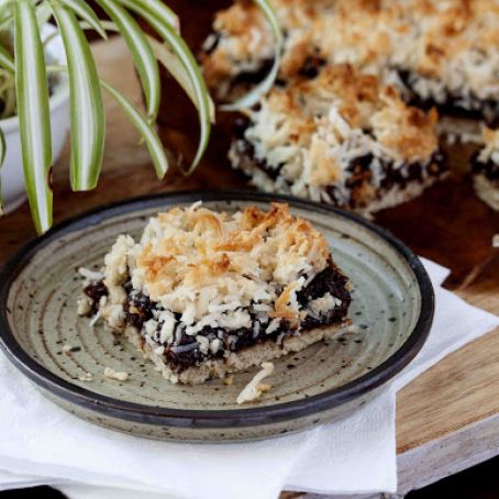 Blueberry Coconut Slice - Vegan & Paleo