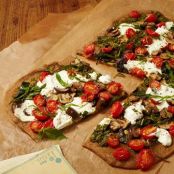 Veggie Pizza with Arugula Pesto