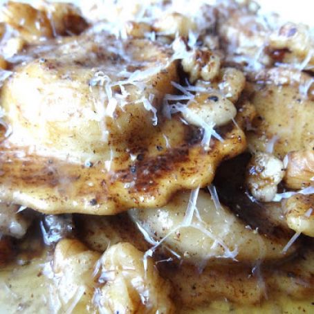 ***Ravioli with Balsamic Brown Butter