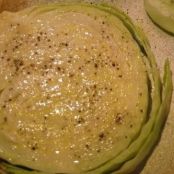 Garlic Rubbed Roasted Cabbage Steaks
