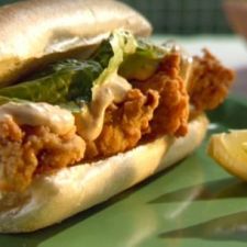 Deep-fried Oyster Po' Boy Sandwiches with Spicy Remoulade Sauce