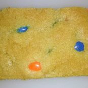 old school M&M cookie bars
