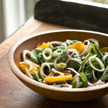Spinach, Fennel and Orange Salad