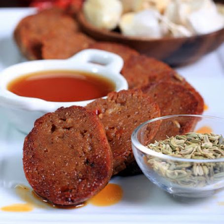 Vegan Sausages with Sriracha and Five-Spice Powder