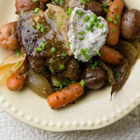 Slow-Cooked Mustard Short Ribs