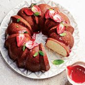 Pound Cake with Strawberry Glaze (Cooking Light)