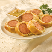 Spicy Honey Mustard Sausage Wraps