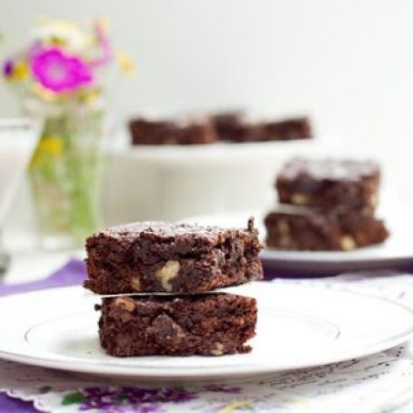 Vegan - Brownies - Walnut & Dark Chocolate Chip