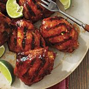 Tequila-Glazed Grilled Chicken Thighs