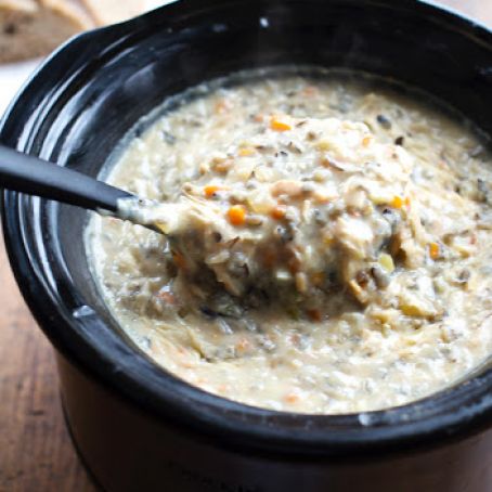 Crockpot Chicken Wild Rice Soup