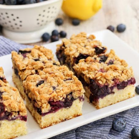 Blueberry Oat Crumble Bars