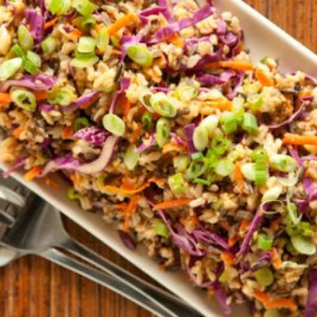 Miso-Ginger Wild Rice with Carrots and Cabbage