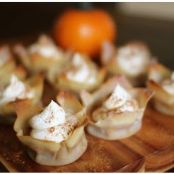 Mini Pumpkin Pies (in wontons)