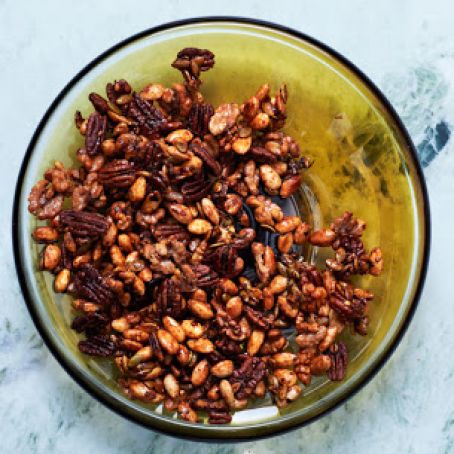 Sweet-and-Spicy Mixed Nuts
