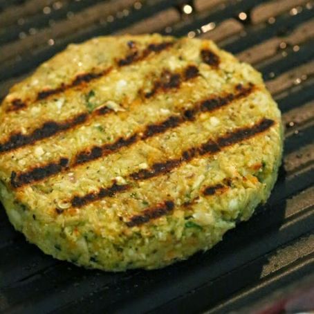 Artichoke Spinach Cauliflower Bean Burgers
