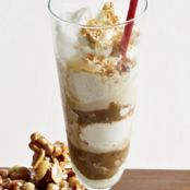 Vietnamese Coffee Sundaes with Crushed Peanut Brittle