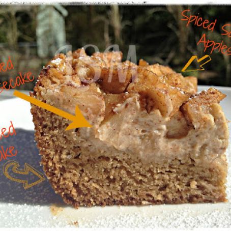 Spiced Apple Cheesecake Coffee Cake