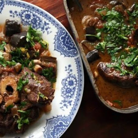 Ossobuco with eggplant