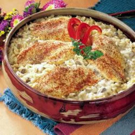 One Dish Chicken & Rice Bake
