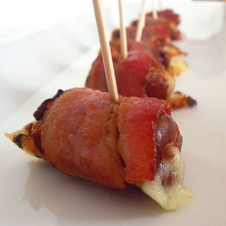 Fontina-Stuffed, Bacon-Wrapped Dates