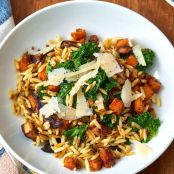 Orzo with Caramelized Fall Vegetables & Ginger
