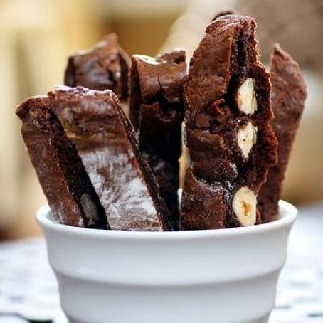 Chocolate Hazlenut Biscotti