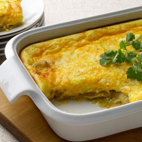 Puffed Chili Relleno Casserole