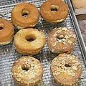 Orange Glazed Giant Donuts with Almonds