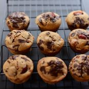 Cherry Dark Chocolate Chip Muffins