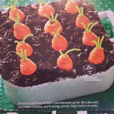Carrot Garden Ice Cream Dessert