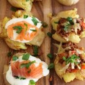Smashed Crispy Loaded Potatoes