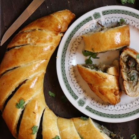 Quick Puff Pastry with Beef Filling
