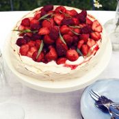 Berry and Tarragon Pavlova
