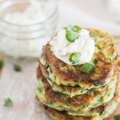 Zucchini Fritters with Herb-Garlic Aioli