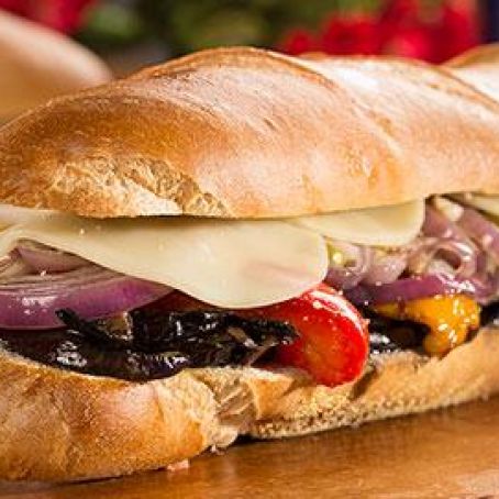 Overstuffed Grilled Veggie Hoagie