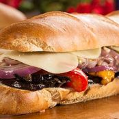Overstuffed Grilled Veggie Hoagie