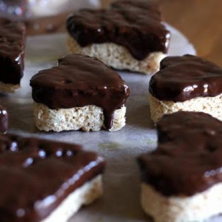 Chocolate Krispie Hearts