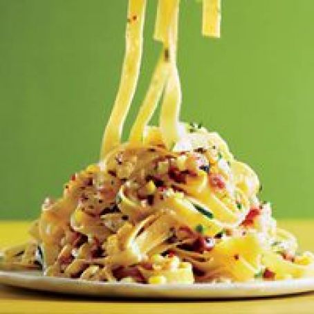Meals (Pasta Carbonara with Corn & Chiles)