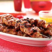 Grilled Rosemary Chicken Thighs with Sweet & Sour Orange Dipping Sauce